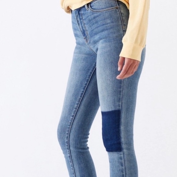 PacSun Knee Panel High Rise Jeans Jeggings, Size 28 - Picture 6 of 7